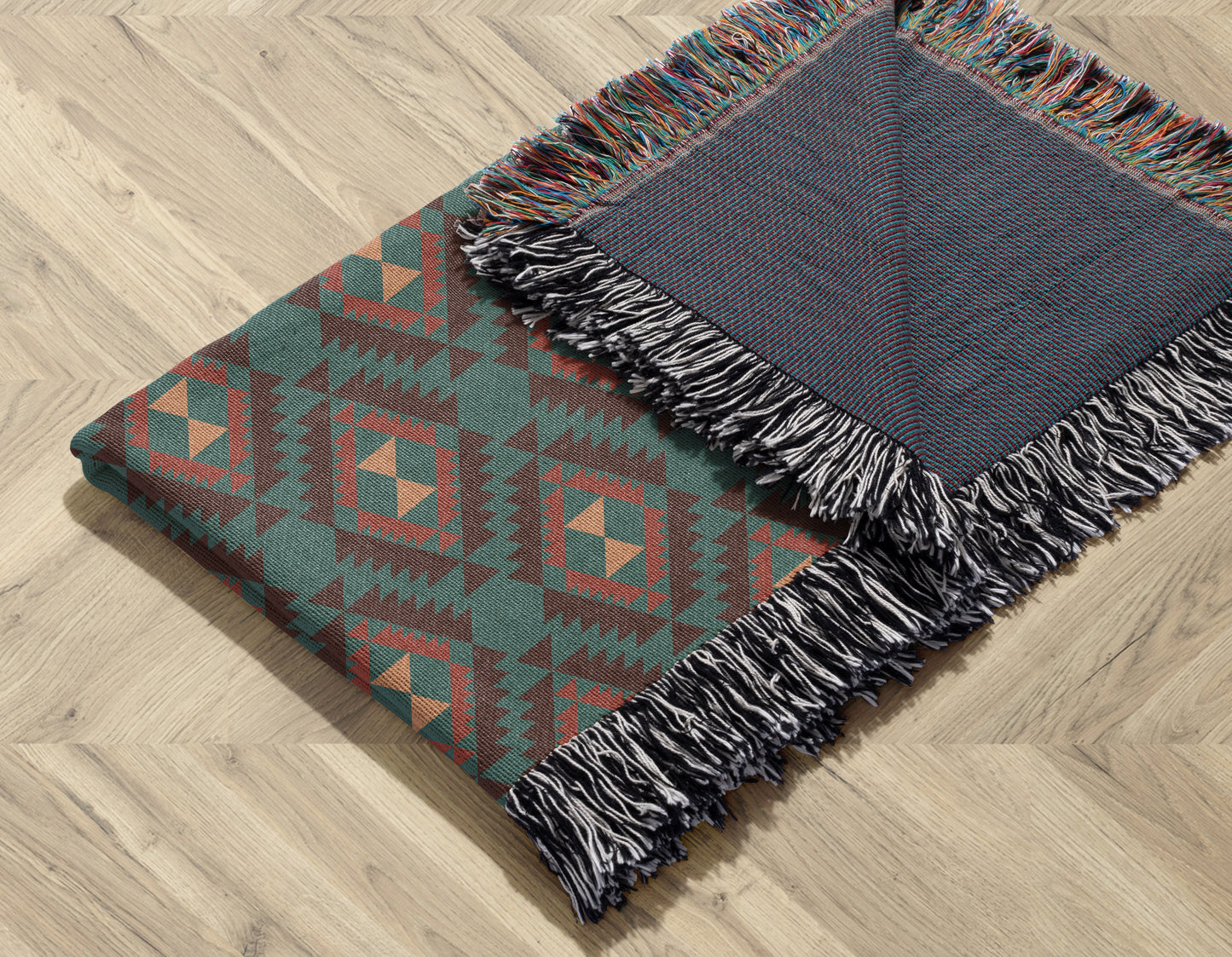 Pattern - Triangle Woven Throw Blanket