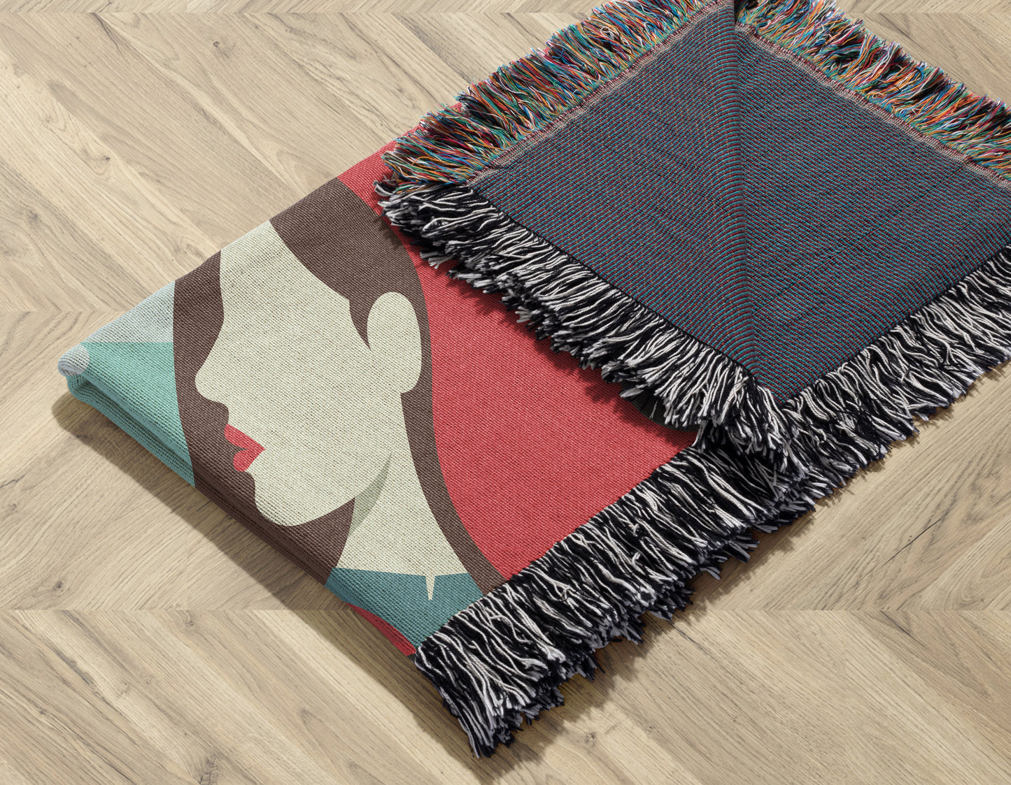 Queen of Diamonds Woven Throw Blanket