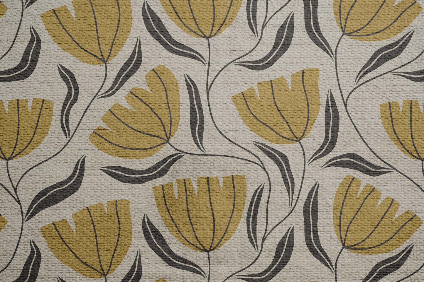 Pattern - Yellow Flower Woven Throw Blanket