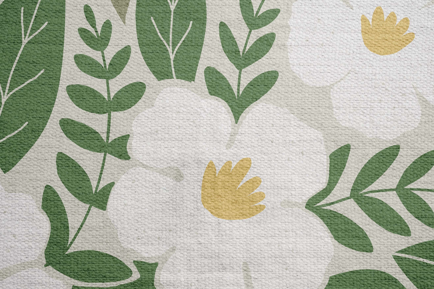 Flower - Simple Graphic Woven Throw Blanket