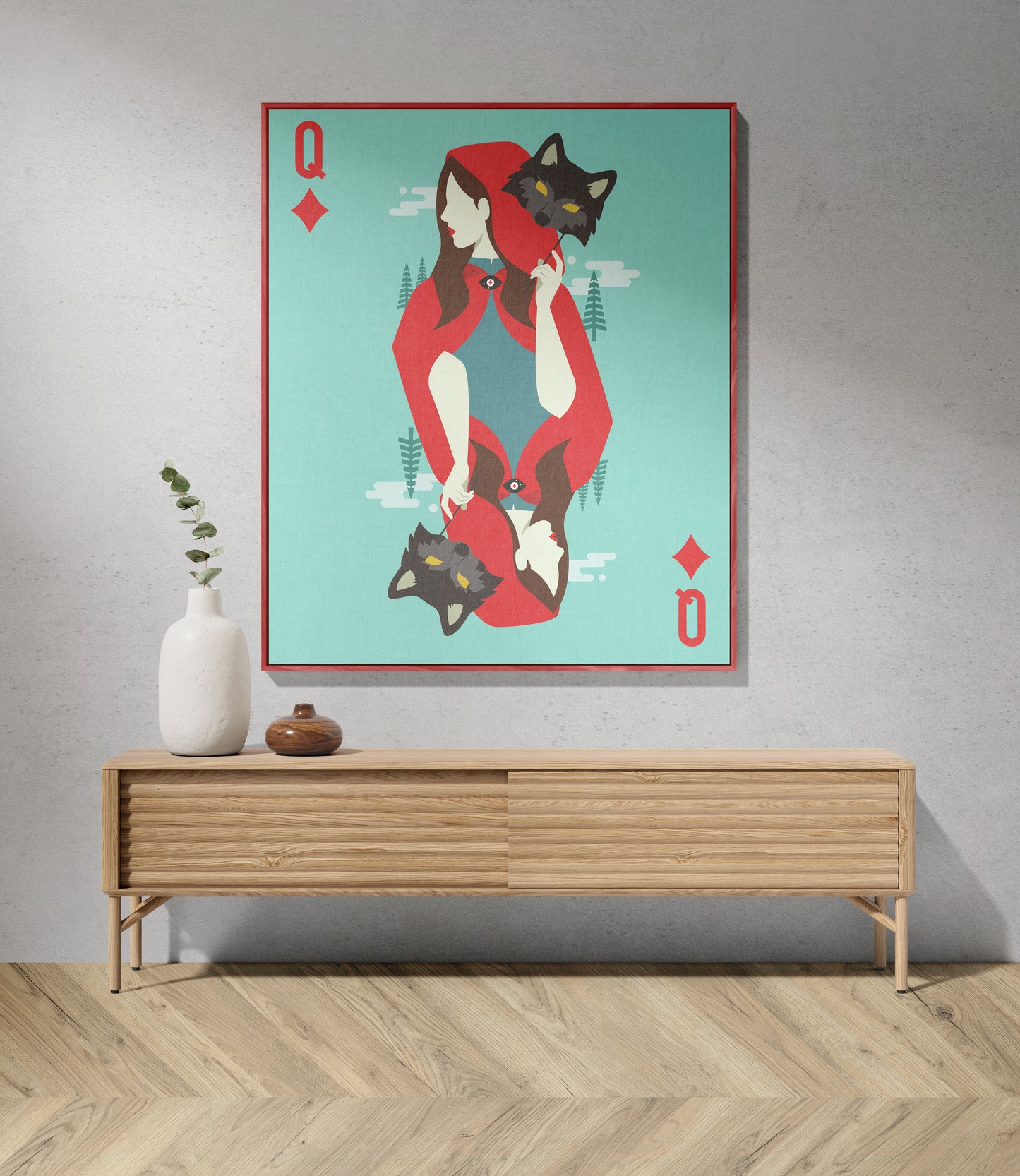 Queen of Diamonds Woven Throw Blanket