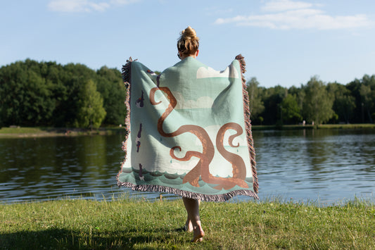 Deep Sea Adventure Throw Blanket
