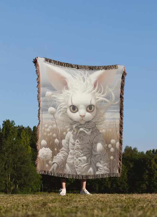 Cat - Fantasy Woven Throw Blanket